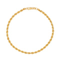 Pulsera oro 10k torzal