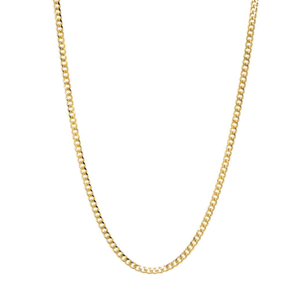 Cadena cubana oro 10k 2 mm 55 cm