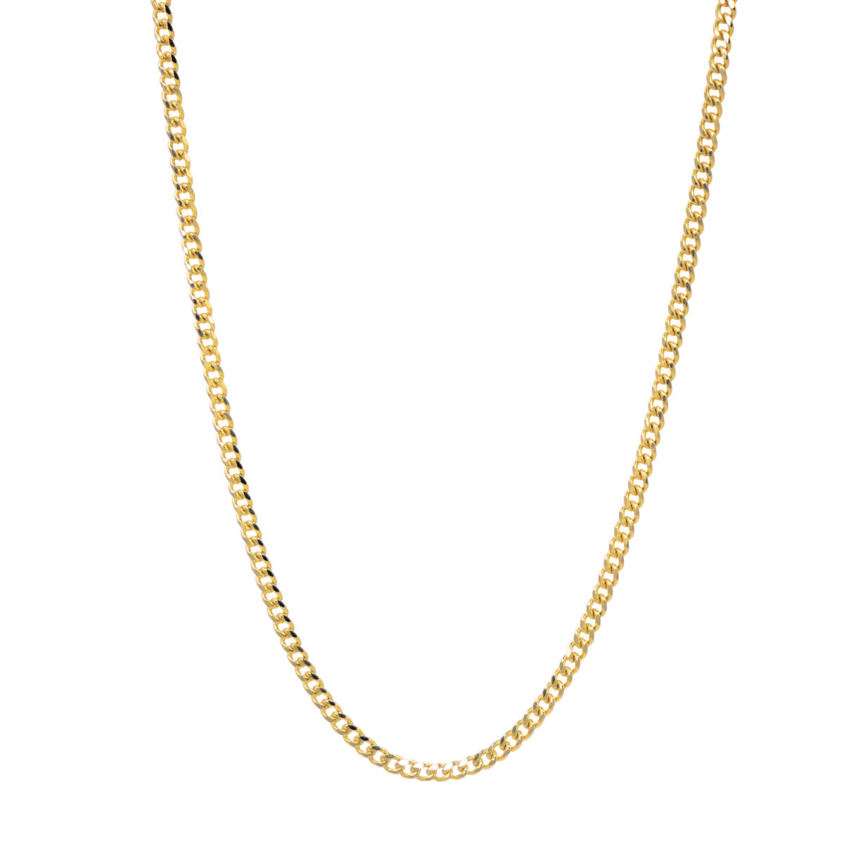 Cadena cubana oro 10k 2 mm 55 cm