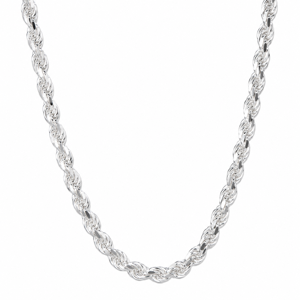 Cadena torzal plata 925 4 mm