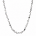 Cadena torzal plata 925 4 mm