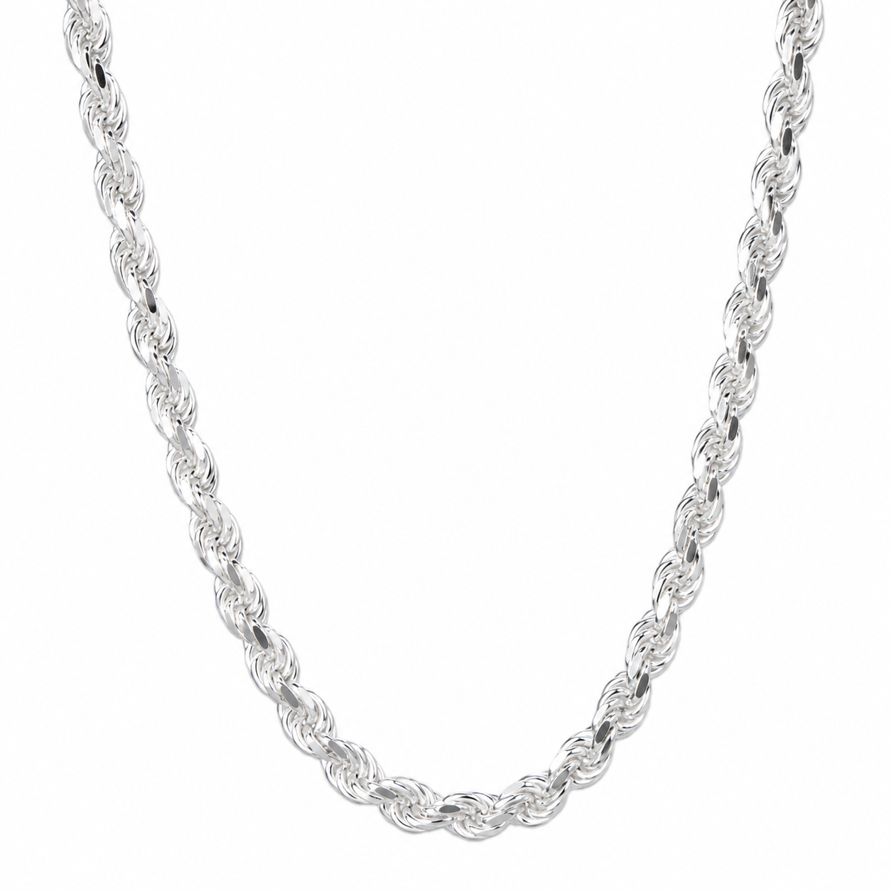 Cadena torzal plata 925 4 mm