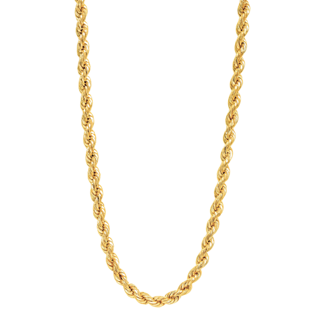 Cadena oro 10k torzal 4 mm 55 cm