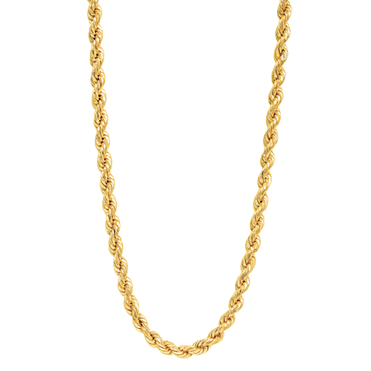 Cadena oro 10k torzal 4 mm 55 cm