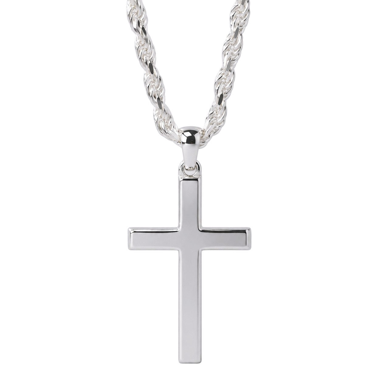 Collar cruz plata 925 55 cm