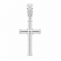 Dije cruz latina plata 925 lisa