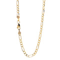 Cadena oro 10k fígaro 3 mm 55 cm