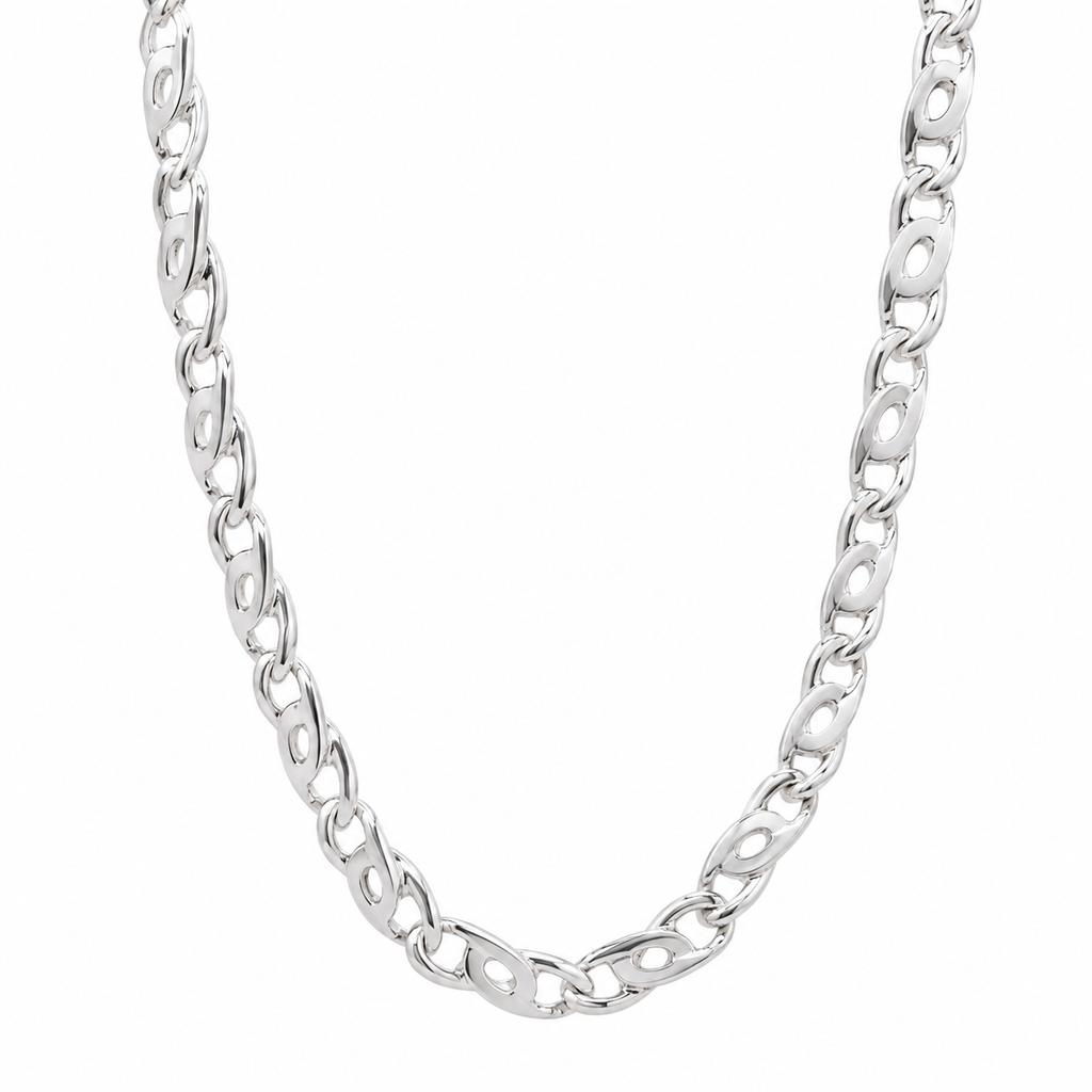 Cadena clip plata 925