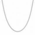Cadena barbada plata 925 2 mm 55 cm