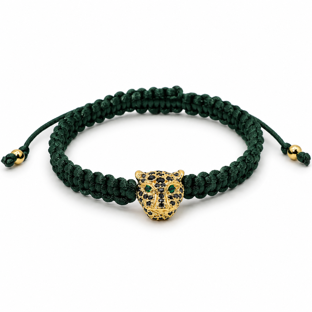 Pulsera jaguar baño oro 14k