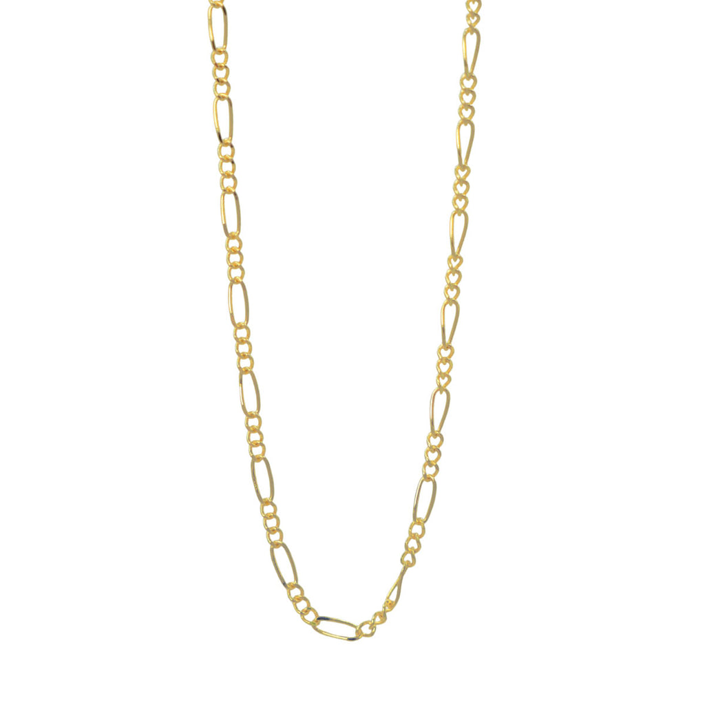 Cadena oro 10k fígaro 45 cm 1 mm