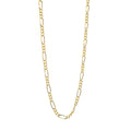 Cadena oro 10k fígaro 45 cm 1 mm