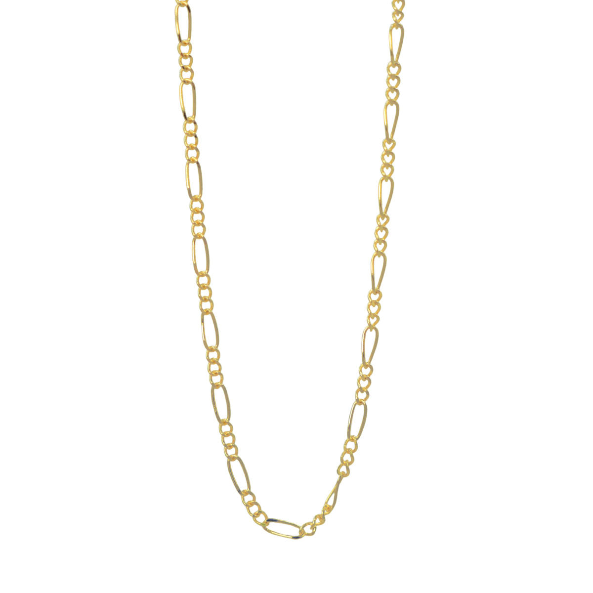 Cadena oro 10k fígaro 45 cm 1 mm