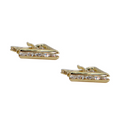 Aretes oro 10k triángulo