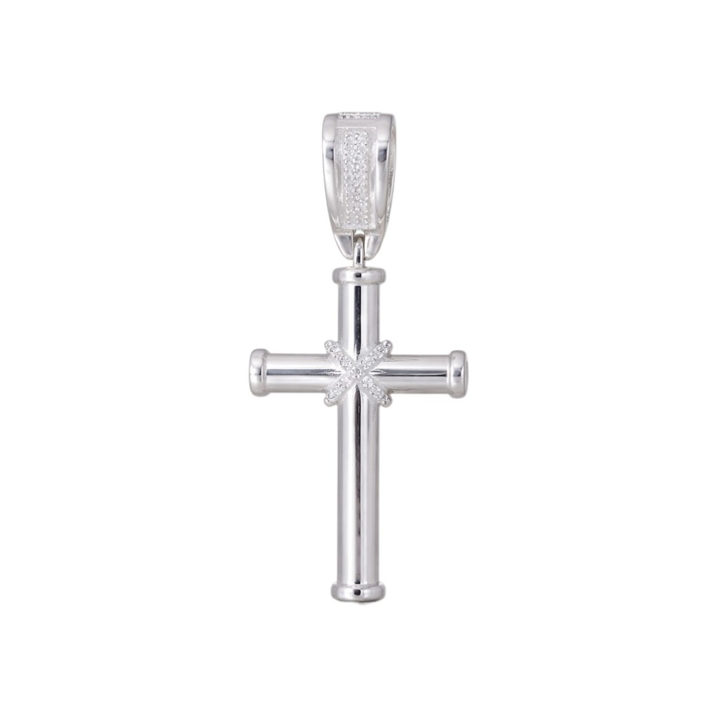 Dije cruz latina plata 925