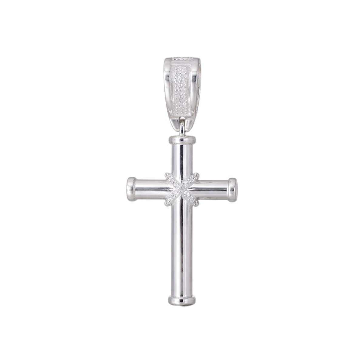 Dije cruz latina plata 925