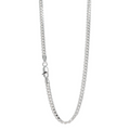 Cadena plata 925 barbada 3 mm 55 cm