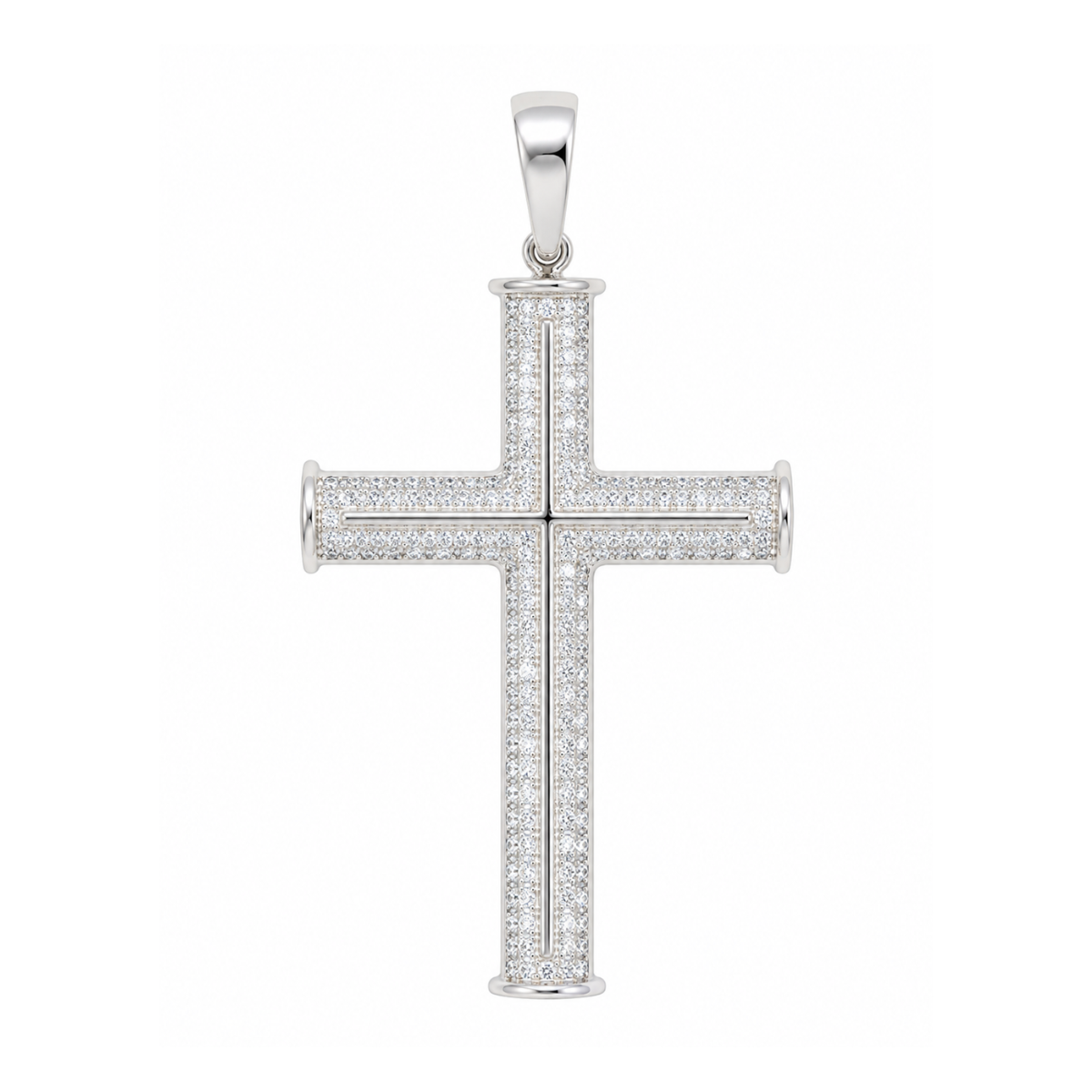 Dije cruz plata 925