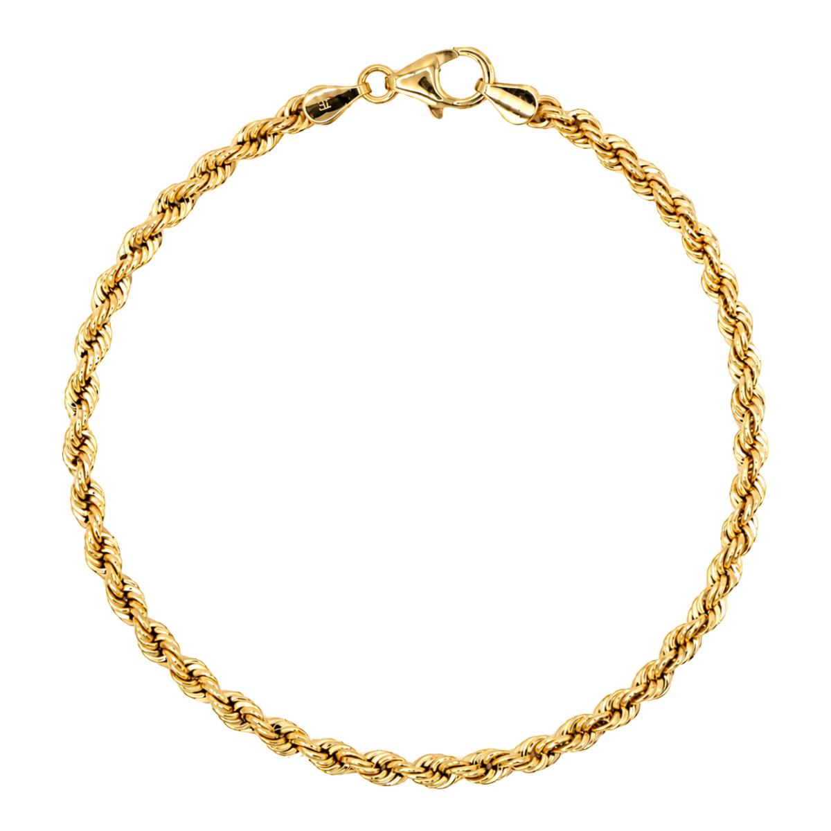 Pulsera oro 10k torzal 4 mm
