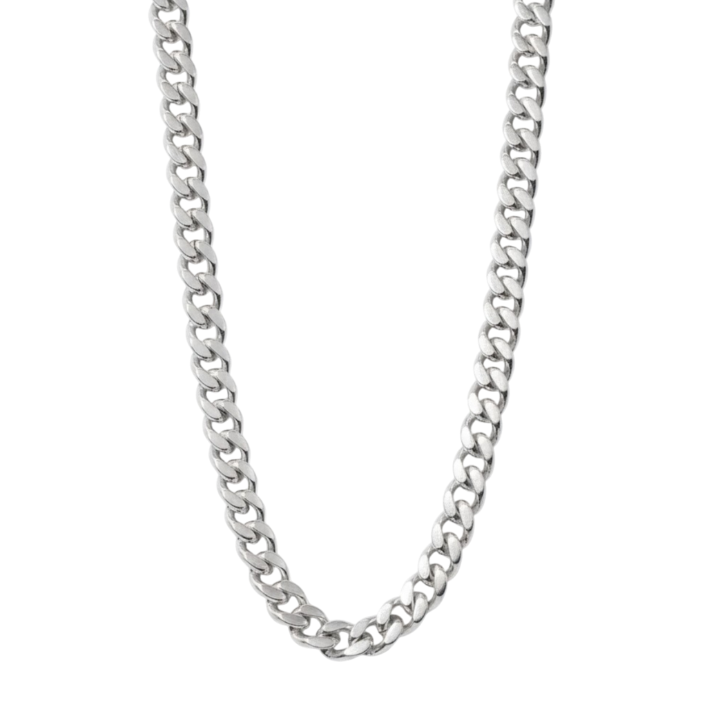 Cadena plata 925 cubana 55 cm 5 mm