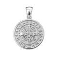 Medalla San Benito plata 925