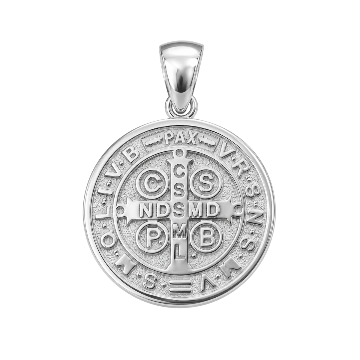 Medalla San Benito plata 925