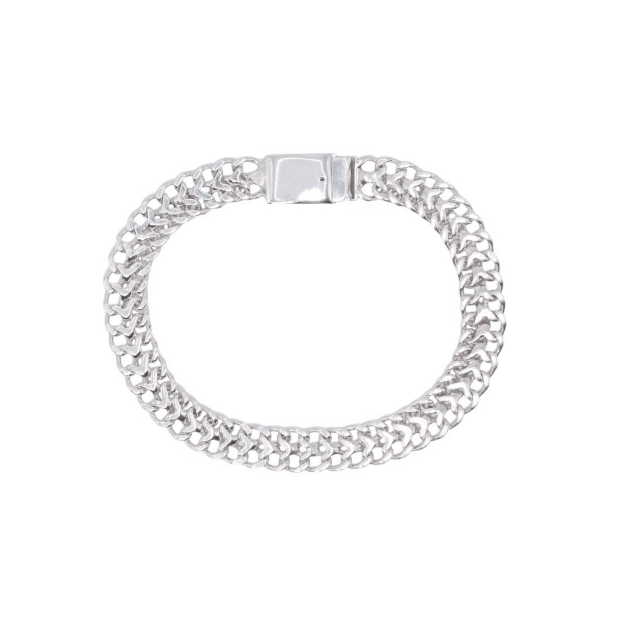 Pulsera plata 925 cubana