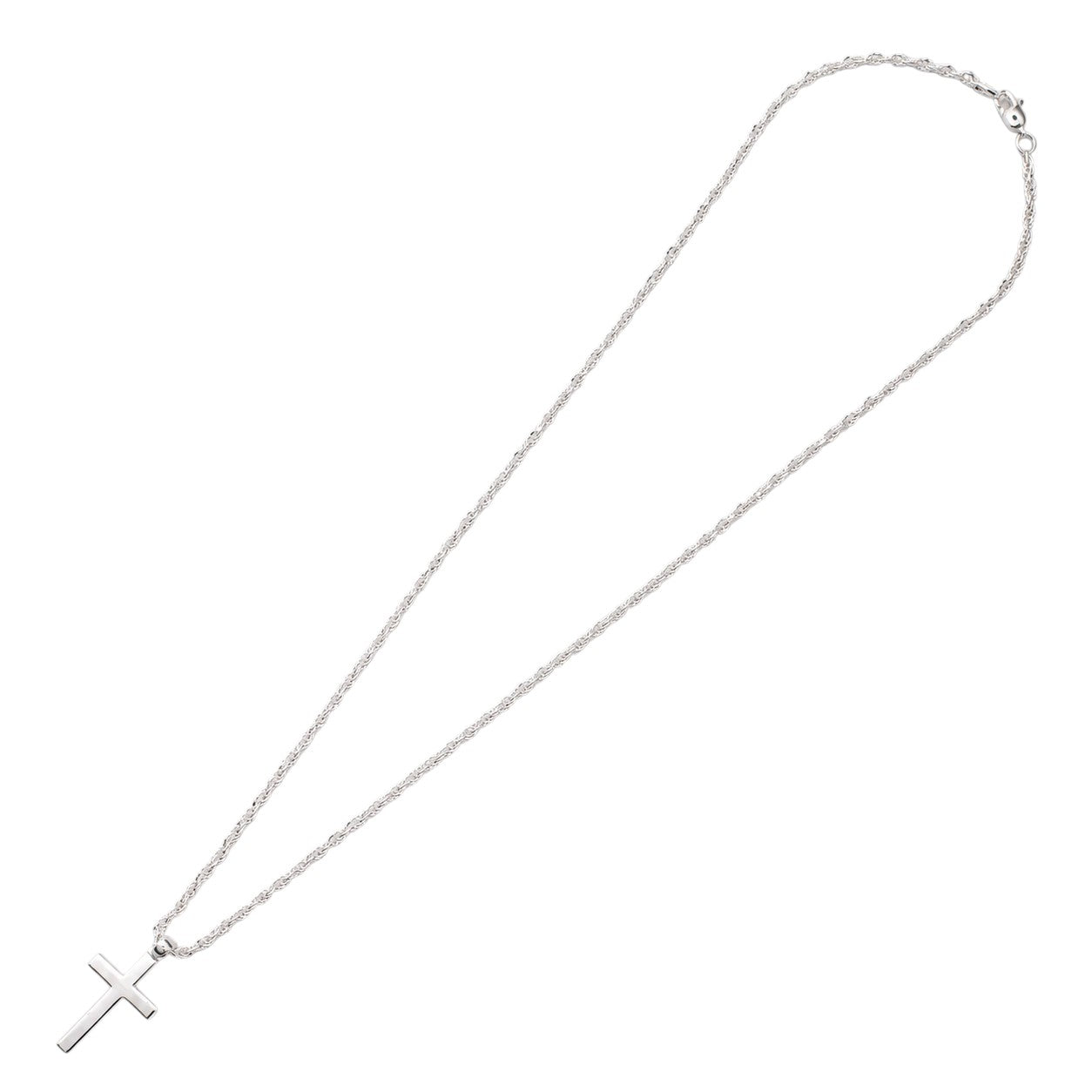 Collar cruz plata 925 55 cm
