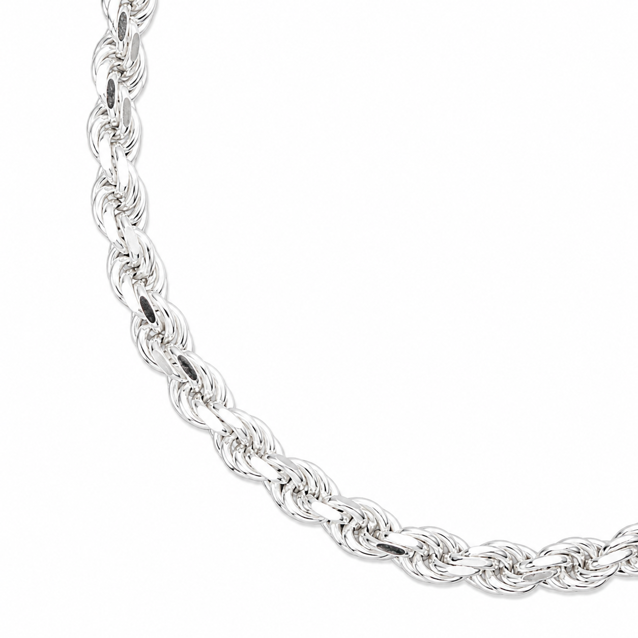 Pulsera torzal plata 925 4 mm