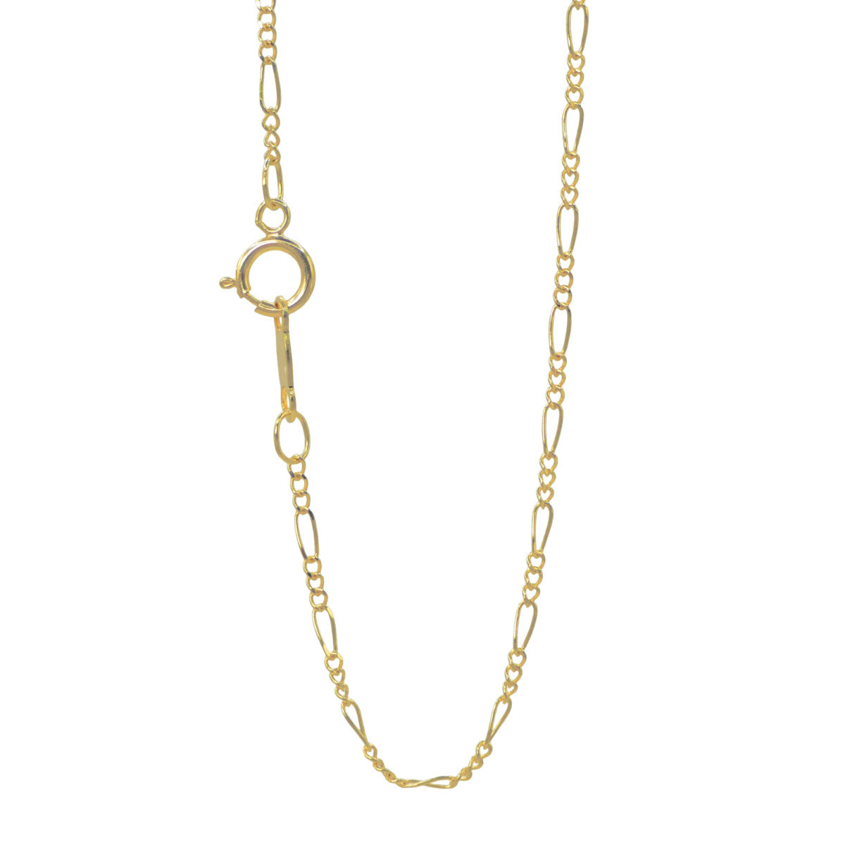 Cadena oro 10k fígaro 45 cm 1 mm