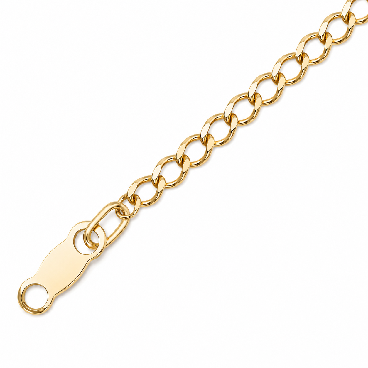 Pulso barbado oro 10k 2 mm