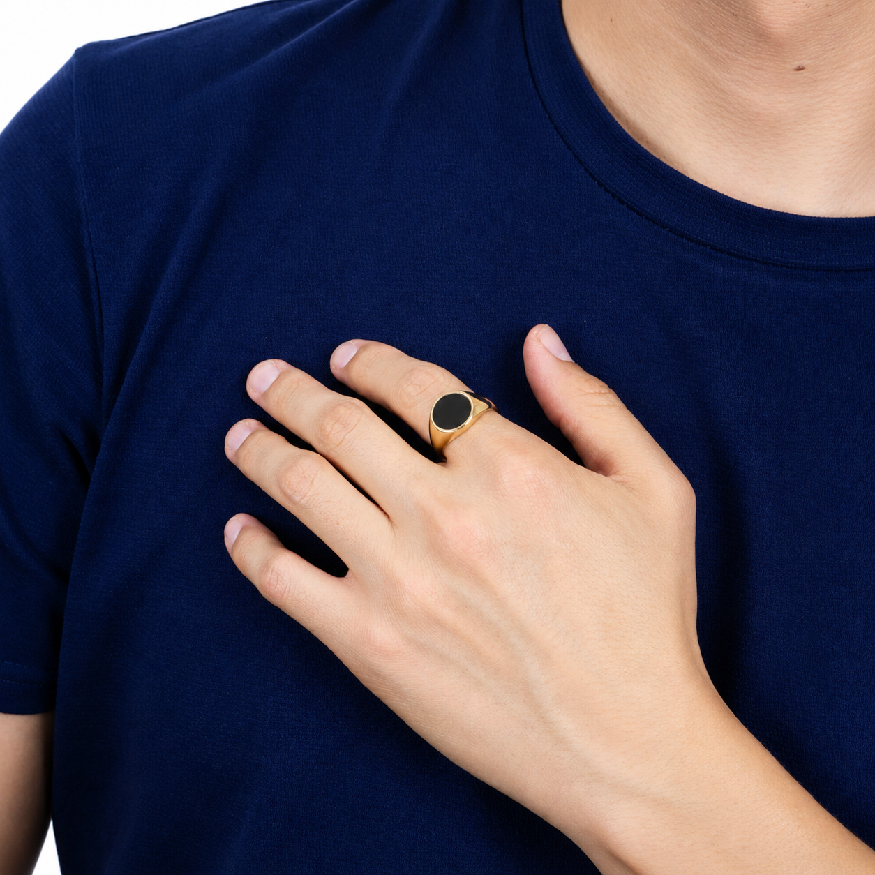 Anillo ónix oro 10k