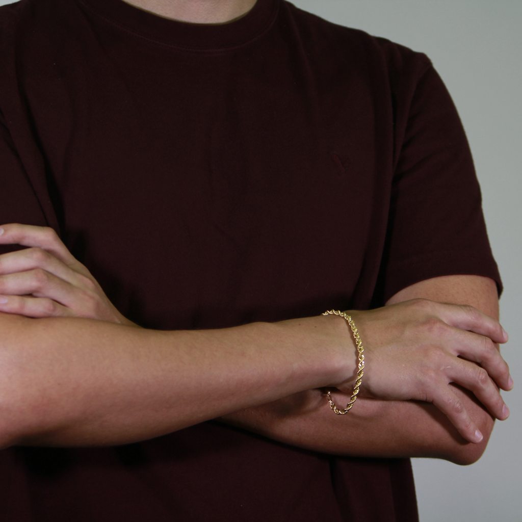Pulsera oro 10k torzal