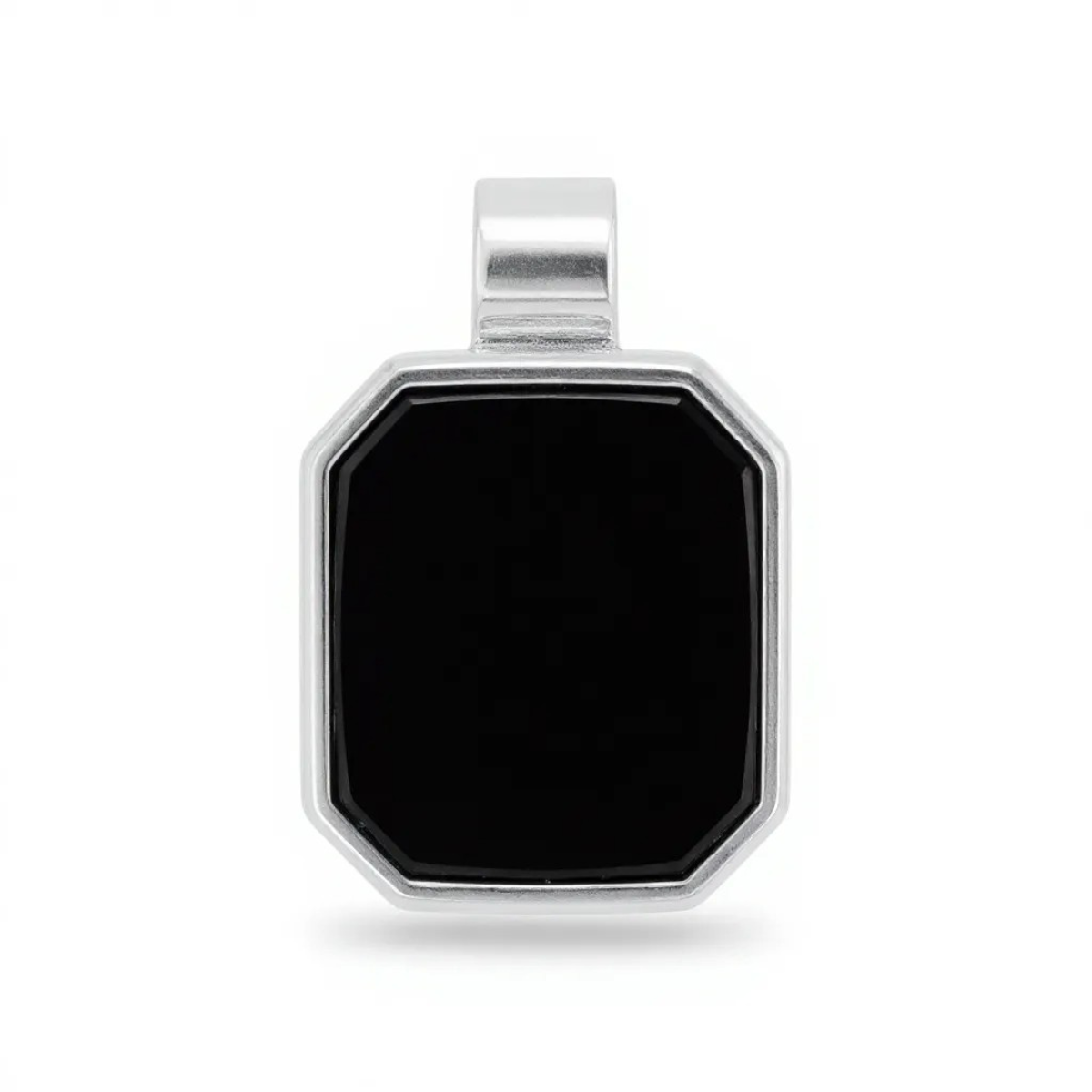 Dije ónix plata 925