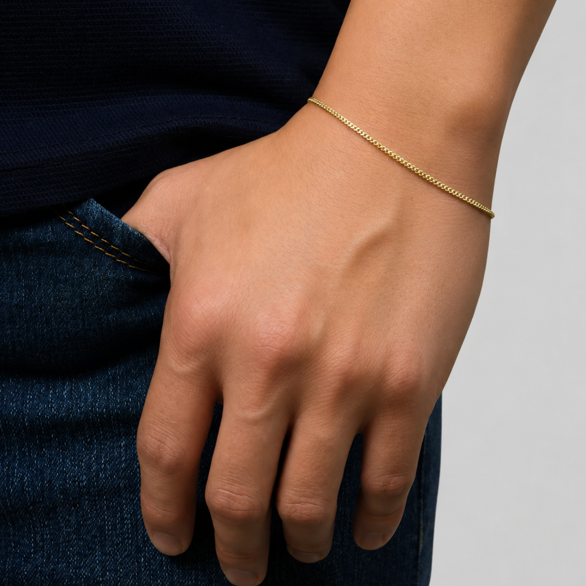 Pulsera cubana oro 10k