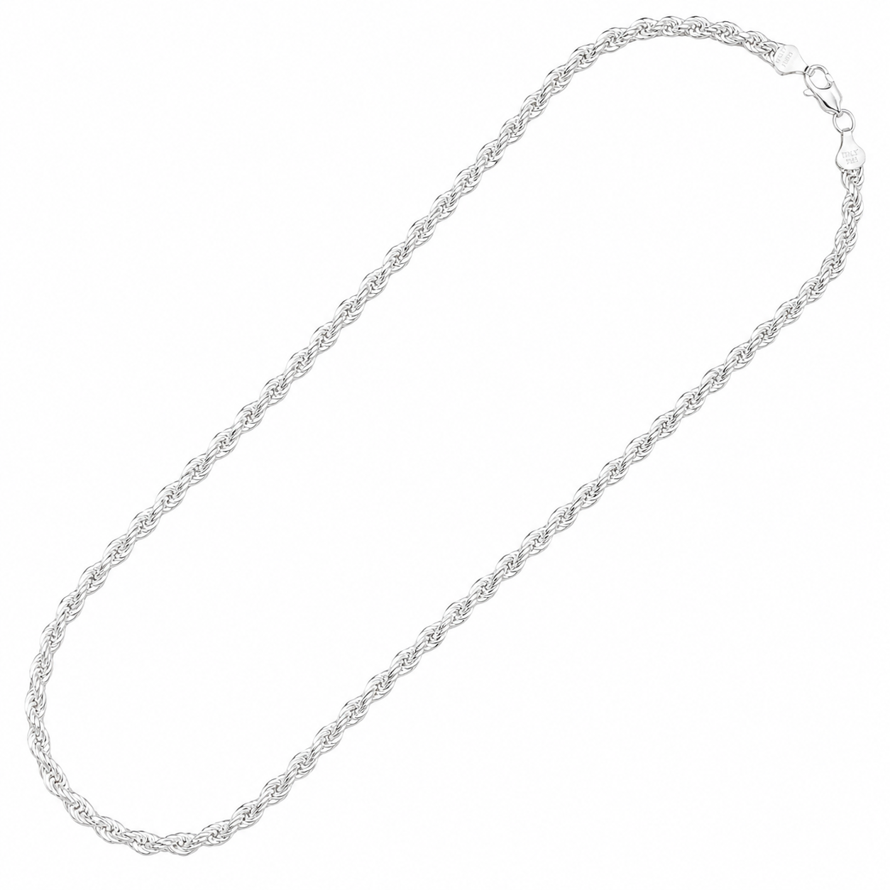 Cadena torzal plata 925 4 mm