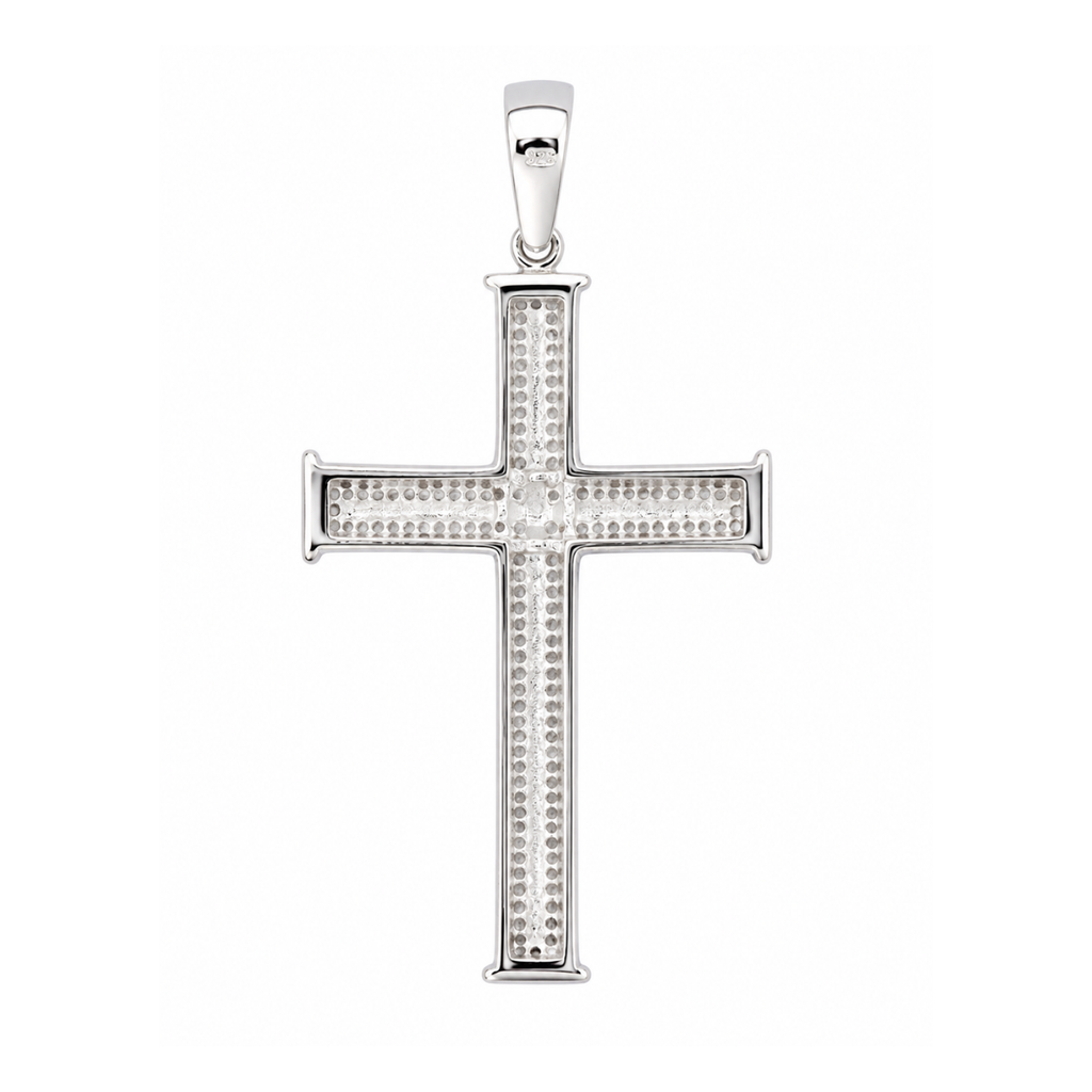Dije cruz plata 925