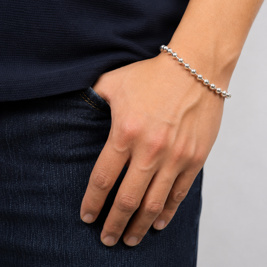 Pulsera bolas plata 925