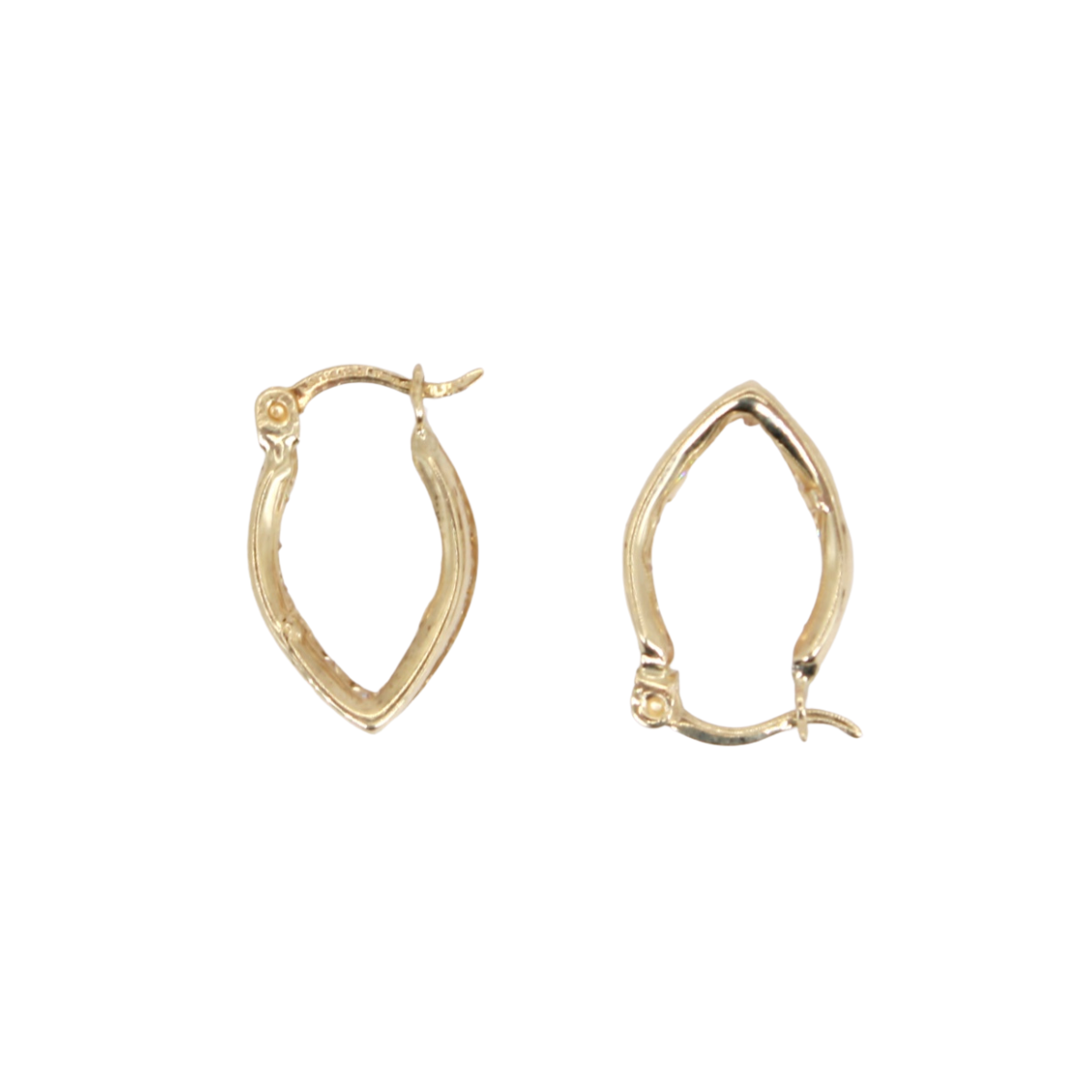 Aretes oro 10k zirconia