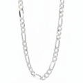 Cadena plata 925 fígaro diamantada