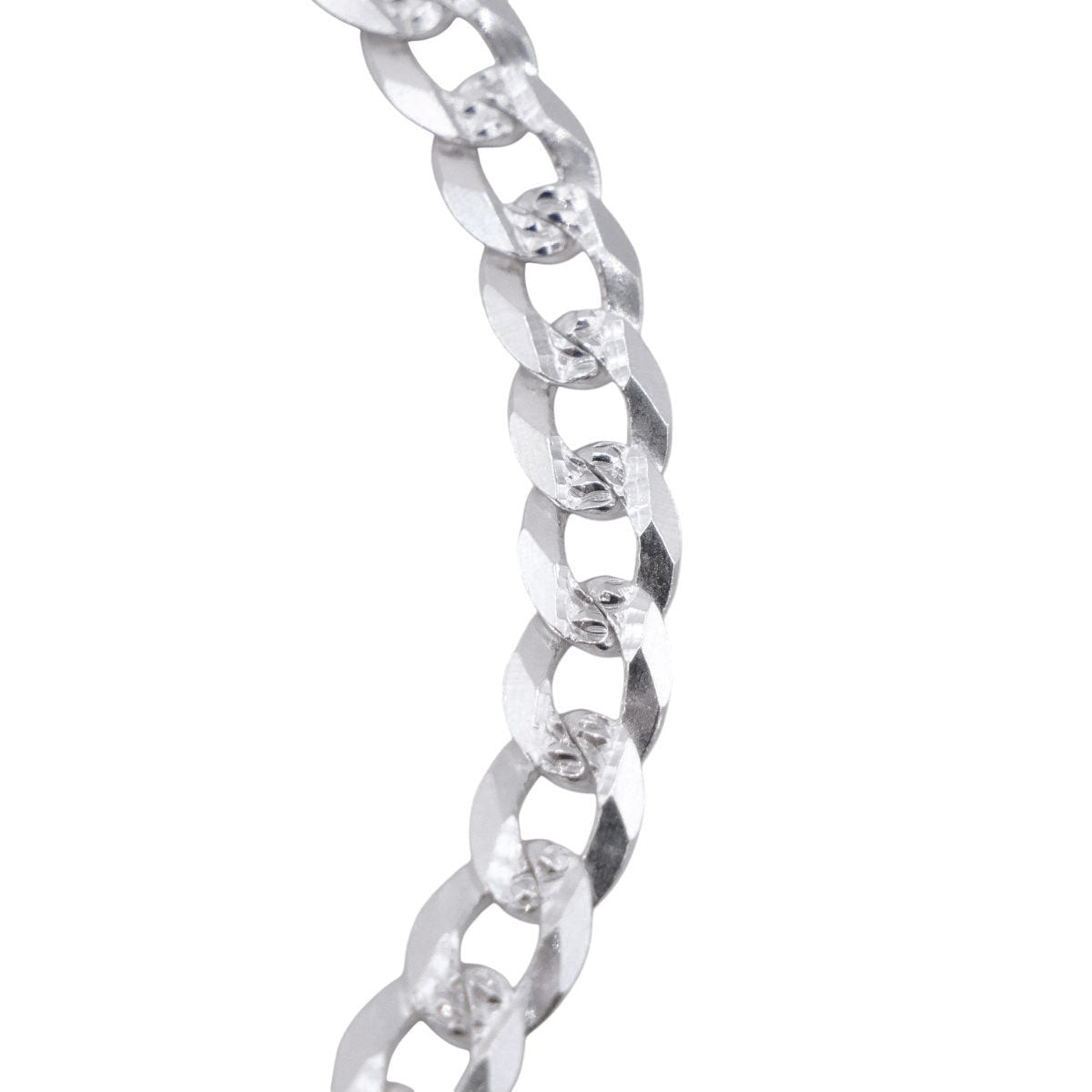Pulsera barbada plata 925 diamantada