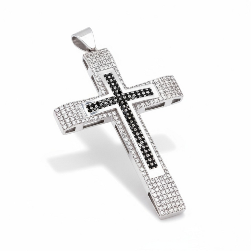 Dije cruz plata 925