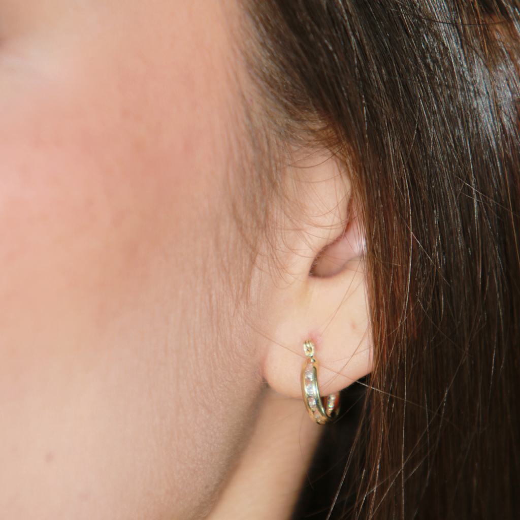 Aretes oro 10k