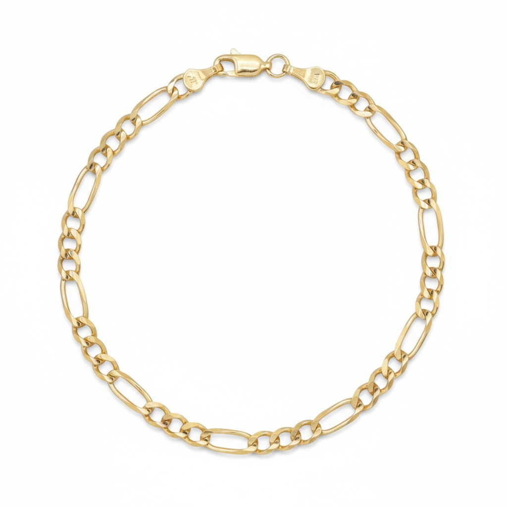 Pulsera oro 10k fígaro