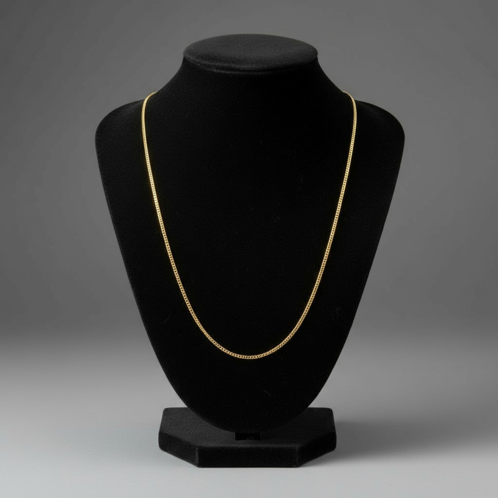 Cadena cubana oro 10k 2 mm 55 cm
