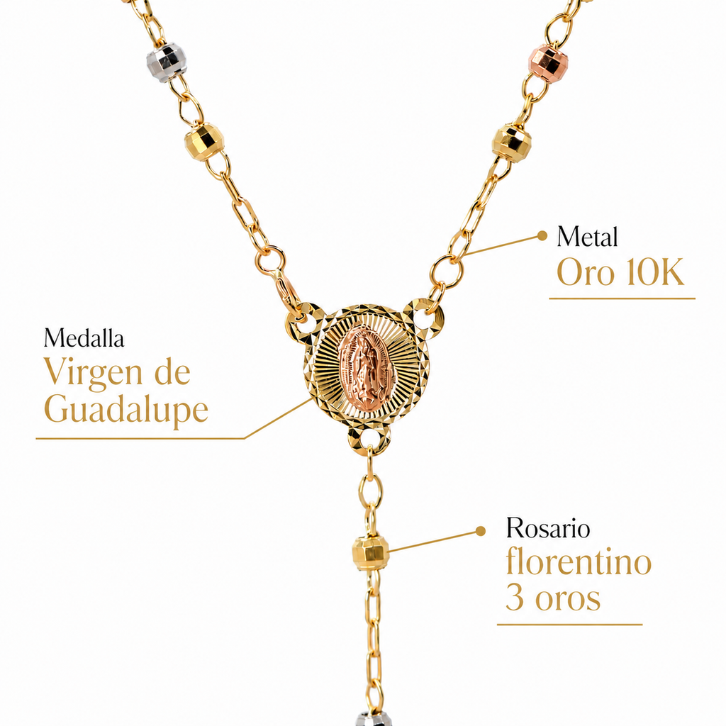 Rosario oro 10k Florentino