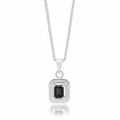 Collar plata 925 dije negro