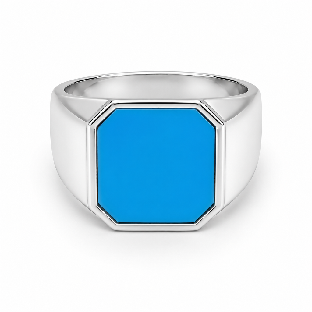 Anillo turquesa plata 925