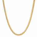 Cadena cubana oro 10k 4 mm 55 cm