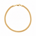 Pulsera oro 10k cubana 4 mm